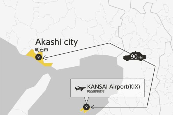 Kansai Airport Transfer from/to Akashi city