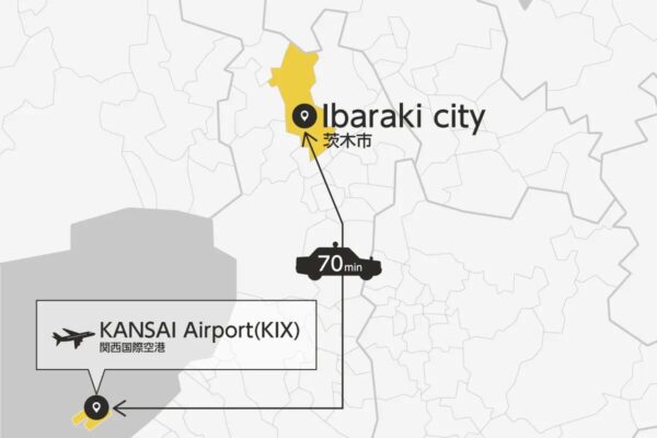 Kansai Airport Transfer from/to Ibaraki city