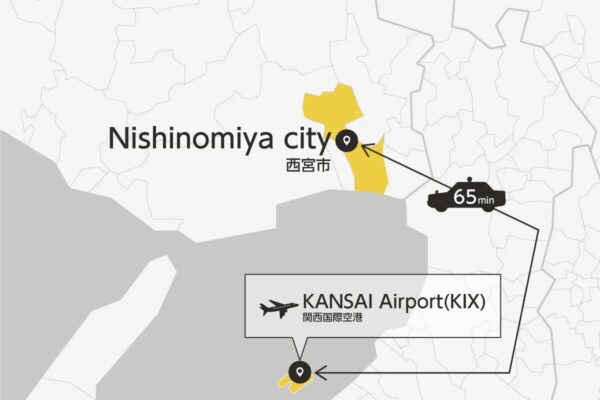 Kansai Airport Transfer from/to Nishinomiya city