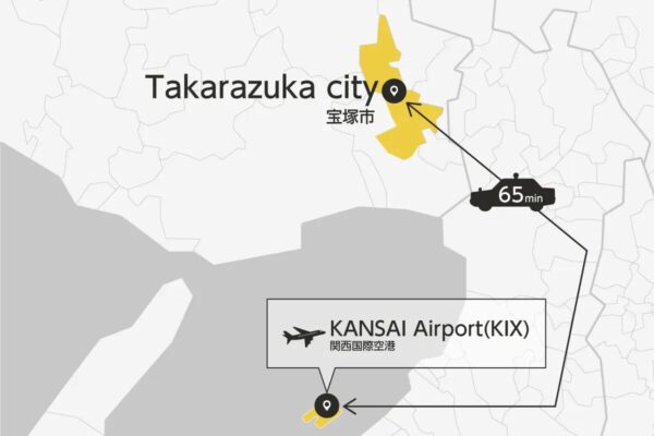 Kansai Airport Transfer from/to Takarazuka city