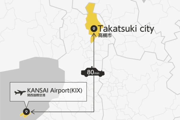 Kansai Airport Transfer from/to Takatsuki city