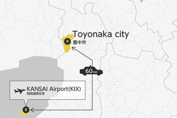 Kansai Airport Transfer from/to Toyonaka city