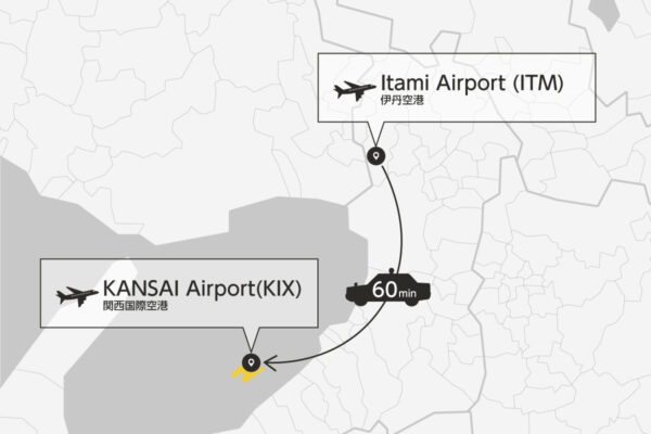 Itami Airport (ITM) to Kansai Airport (KIX) Transfer