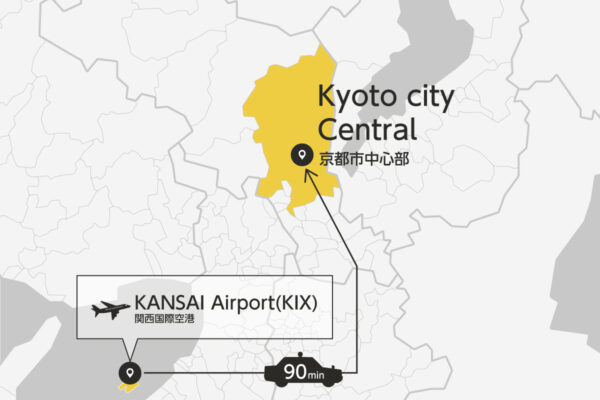 Kansai Airport to Kyoto City Private Transfer
