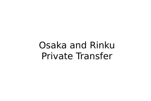 Osaka city and Rinku Outlet Mall Private Transfer