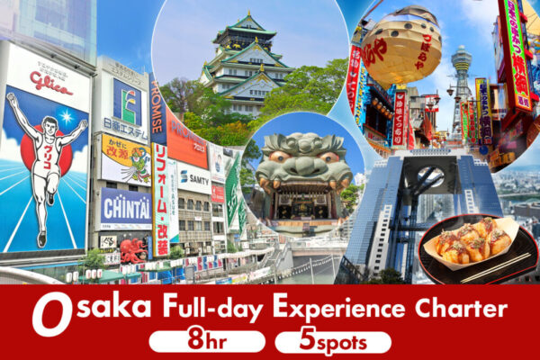 Osaka Full-Day Experience Charter from Osaka Hotel (8 Hours)